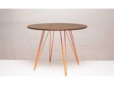 Tronk Design Williams 40" Round Wood Dining Table TROWILDINWALSMCIROR