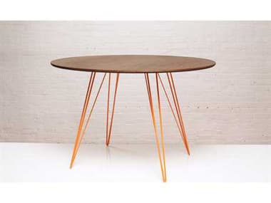 Tronk Design Williams 40" Oval Wood Dining Table TROWILDINWALSMOVLOR