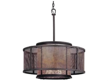 Troy Lighting Copper Mountain 6-Light Bronze Cylinder Pendant TLF3105