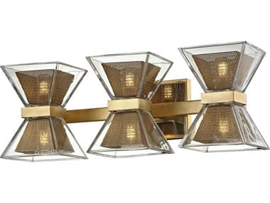 Troy Lighting Expression 7" Tall 6-Light Gold Leaf Glass LED Wall Sconce TLB5803