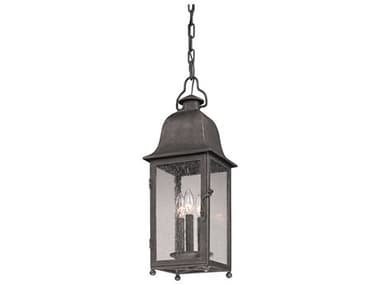 Troy Lighting Larchmont Aged Pewter 3-light 8'' Wide Outdoor Hanging Light TLF3217