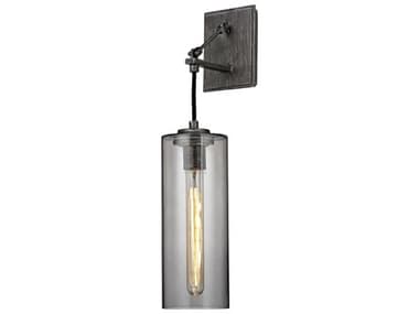 Troy Lighting Union Square 1-Light Graphite Gray Glass Wall Sconce TLB5911