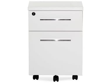 Unique Furniture 500 Series 16" White Lacquer File Cabinet JE502WH