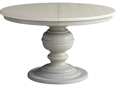Universal Furniture Summer Hill 52-72" Round Wood French Gray Dining Table UF986656