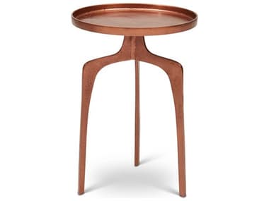 Urbia Vinya Vintage Copper 16'' Wide Round Pedestal Table URBIJVINYAETVC