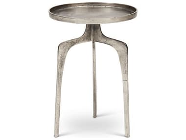 Urbia Vinya Vintage Silver 16'' Wide Round Pedestal Table URBIJVINYAETVS