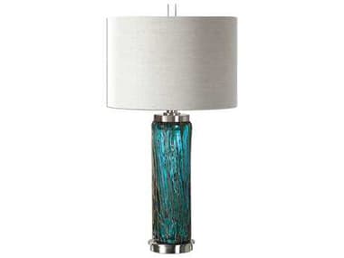 Uttermost Almanzora Blue Glass Table Lamp UT270871
