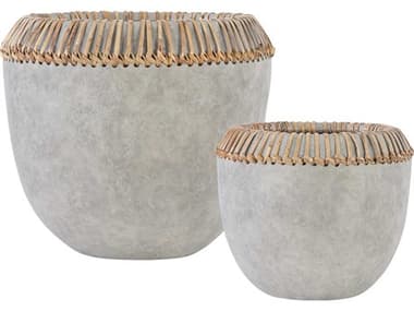 Uttermost Aponi Concrete Gray Decorative Bowls (Set of 2) UT17718