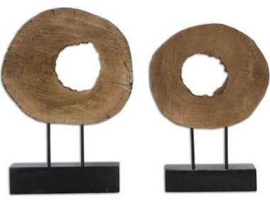 Uttermost Ashlea Wooden Sculpture (2 Piece Set) UT19822