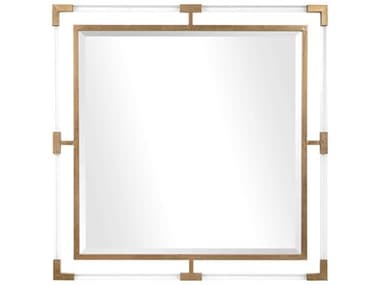 Uttermost Balkan Metallic Gold Leaf 40'' Square Wall Mirror UT09714