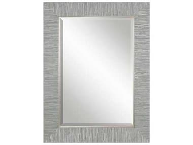 Uttermost Belaya 28 x 38 Rectangular Silver Wood Wall Mirror UT14551