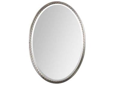 Uttermost Casalina 22 x 32 Nickel Oval Wall Mirror UT01115