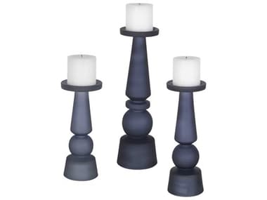 Uttermost Cassiopeia Blue Candle Holder (Set of 3) UT17779