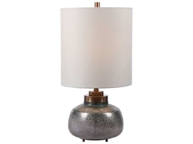 Uttermost Catrine Green / Rust Gray Gold 1-light Glass Buffet Lamp UT297801