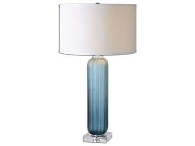 Uttermost Caudina Frosted Blue Glass Table Lamp UT261931