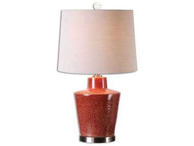 Uttermost Cornell Brick Red Table Lamp UT26903