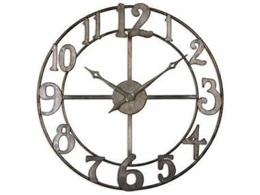 Uttermost Delevan 32 inch Metal Wall Clock UT06681