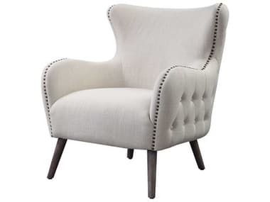 Uttermost Donya 31" Cream Fabric Tufted Accent Chair UT23500