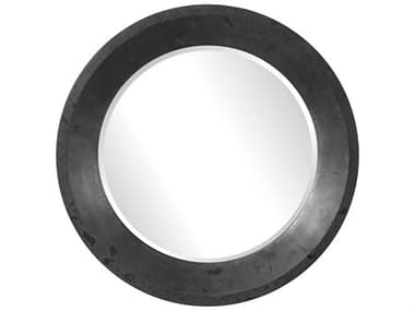 Uttermost Frazier Dark Gray / Silver Charcoal Rust Wall Mirror UT09589