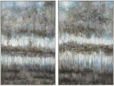 Uttermost Gray Reflections Canvas Wall Art UT31411