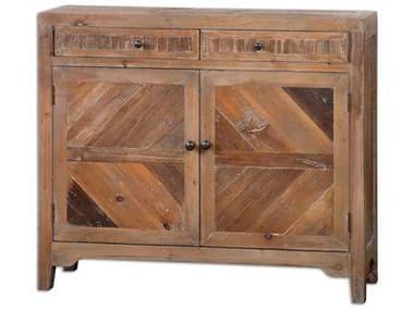 Uttermost Hesperos 42" Wide Natural Brown Solid Wood Accent Chest UT24415