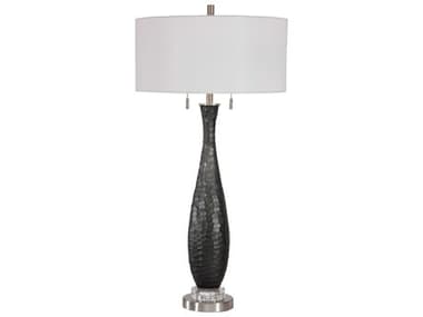 Uttermost Jothan Frosted Black / Brushed Nickel Two-Lights Buffet Lamp UT26373