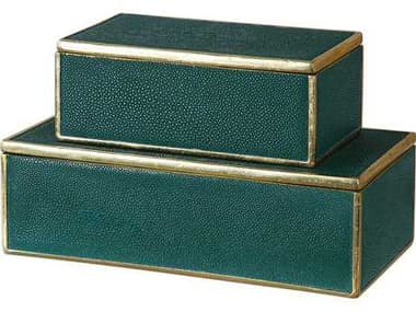 Uttermost Karis Emerald Green Boxes (Set of Two) UT18723