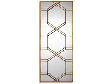 Uttermost Kennis 29 x 70 Gold Leaf Leaner Floor Mirror UT13922
