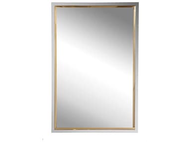 Uttermost Locke Polished Chrome / Polished Gold 20''W x 30''H Rectangular Wall Mirror UT09652