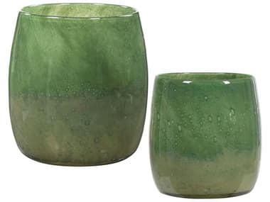 Uttermost Matcha Green Glass Vases (Set of 2) UT17845