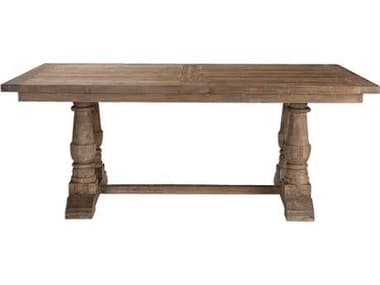 Uttermost Matthew Williams 76" Rectangular Wood Stony Gray Dining Table UT24557