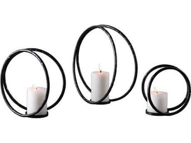 Uttermost Pina Curved Metal Candle Holder (Set of Three) UT18709