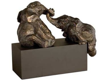 Uttermost Playful Pachyderms Bronze Figurines UT19473