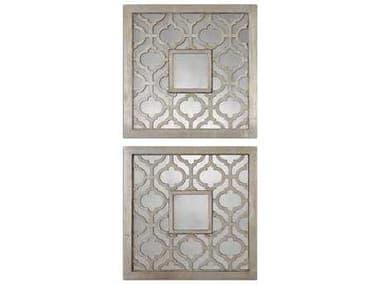 Uttermost Sorbolo 20 x 20 Squares Decorative Wall Mirrors (2 Piece Set) UT13808