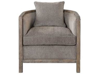 Uttermost Viaggio 28" Gray Fabric Accent Chair UT23359