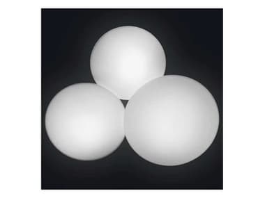 Vibia Puck 22" 3-Light White Glass LED Bowl Linear Flush Mount VIB54370310