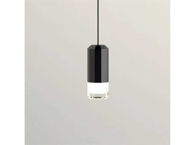 Vibia Wireflow Free-form Black 1-light 5'' Wide LED Mini Pendants VIB03450412