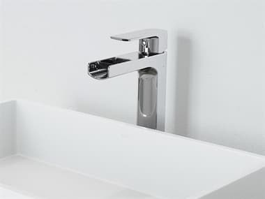 Vigo Amada Chrome 1-Handle Waterfall Vessel Bathroom Faucet VIVG03026CH