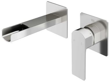 Vigo Atticus Brushed Nickel 1-Handle Wall-Mount Bathroom Sink Faucet VIVG05005BN
