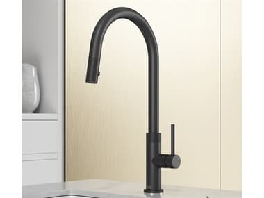 Vigo Bristol Matte Black Pull-Down Kitchen Faucet VIVG02033MB