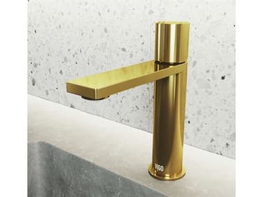 Vigo Halsey Matte Gold 1-Handle Bathroom Faucet VIVG01045MG