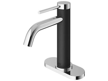 Vigo Madison Chrome 1-Handle Vanity Bathroom Faucet with Deck Plate VIVG01044CHK1