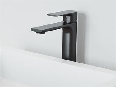 Vigo Norfolk Matte Black 1-Handle Vessel Bathroom Faucet VIVG03027MB