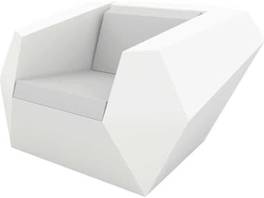 Vondom Faz 47&quot; White Fabric Accent Chair VON54001WHITE