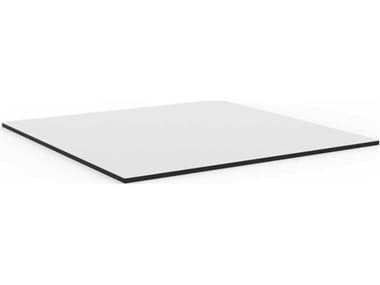 Vondom Faz White with HPL Black Edge 23'' Square Table Top VON66107WHITE