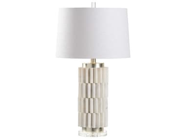 Wildwood Langdon Natural White Stone Off Linen Buffet Lamp WL60701