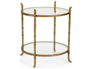 Wildwood Carley 27" Round Glass Bronze End Table WL490046