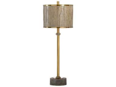 Wildwood Currituck Antique Brass Driftwood Gray Buffet Lamp WL21745