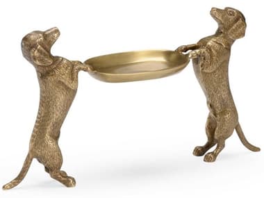 Wildwood Brass Dachshund Decorative Plate WL301906