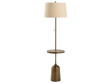 Wildwood Rothko 62" Tall Bronze Taupe Linen Floor Lamp WL60876